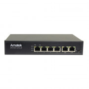 AN-S6P4D с HiPoE Amatek Сетевой коммутатор 6-портовый (80Вт)