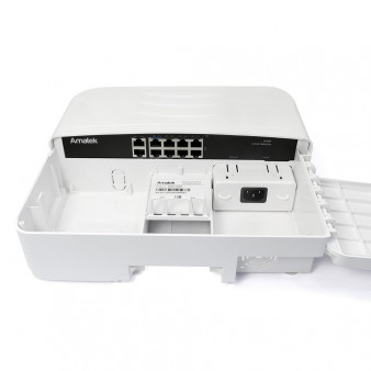 APN-SX8P Amatek Уличный 10-портовый уличный коммутатор HiPoE/PoE+ до 115Вт