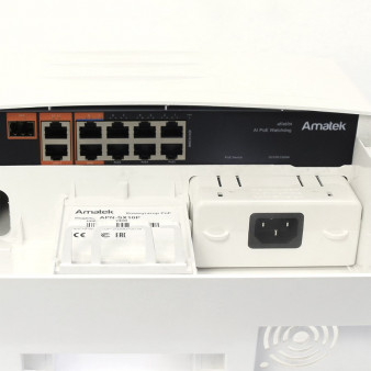 APN-SX10P Amatek  Уличный 11-портовый коммутатор HiPoE/PoE+ до 120Вт
