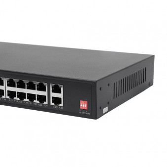 AN-S26P24A Amatek Коммутатор 26-портовый  с PoE+ до 300Вт