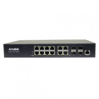 AN-SGM10P8M Amatek 12-портовый гигабитный управляемый коммутатор с PoE до 150Вт