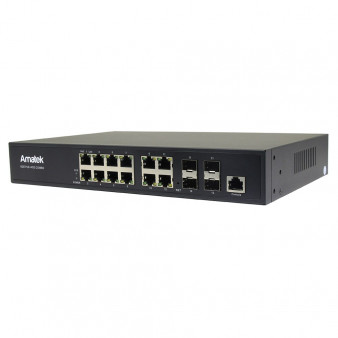 AN-SGM10P8M Amatek 12-портовый гигабитный управляемый коммутатор с PoE до 150Вт