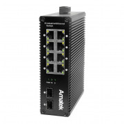 AN-SXG10P8A Amatek Коммутатор промышленный 10-портовый гигабитный с PoE до 240Вт