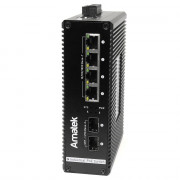 AN-SXGM6P4A Amatek Коммутатор промышленный 6-портовый управляемый гигабитный с PoE+ до 120Вт
