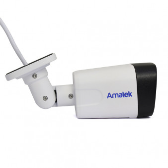 AC-IS402MFSX (2.8) Full Color Amatek Уличная цилиндрическая IP видеокамера, объектив 2.8мм, 4Мп, Ик, POE, встроенный микрофон, microSD