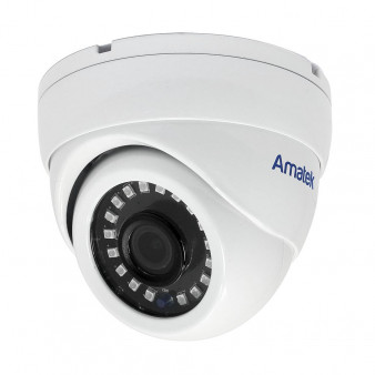 AC-IDV502EX (2.8) Amatek Купольная антивандальная IP видеокамера, объектив 2.8мм, 5Мп, Ик, POE