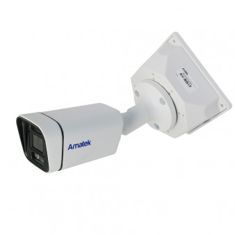 AC-IS502MFSX  (2.8) Full Color Amatek Уличная цилиндрическая IP камера, объектив 2.8 мм, ИК, POE, 5 Мп, встроенный микрофон, microSD, FULL COLOR