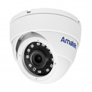 AC-IDV802MX (2,8) Amatek Уличная антивандальная купольная IP камера, объектив 2.8 мм, ИК, POE, 8Мп, встроенный микрофон