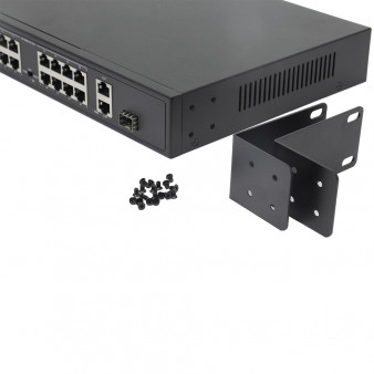 AN-S18P16 Amatek Коммутатор 19-портовый 100/1000 Мбит/с с PoE+ до 300Вт