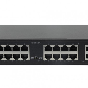 AN-S26P24 Amatek Коммутатор 27-портовый 100/1000 Мбит/с с PoE+ до 300Вт