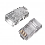Коннектор RJ-45 8P-8C CAT5e ELETEC, Profi Line, для одножильного и многожильного кабеля (RJ-45 8P-8C CAT5e+)