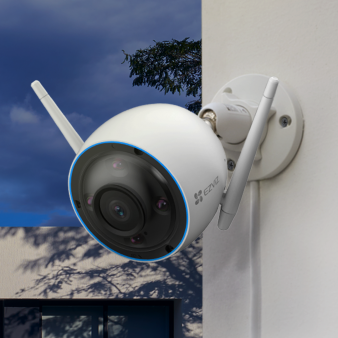 CS-H3 (4мм) EZVIZ Уличная WiFi цилиндрическая IP видеокамера, объектив 4мм, 3Мп, Ик, MicroSD, Встроенная сирена